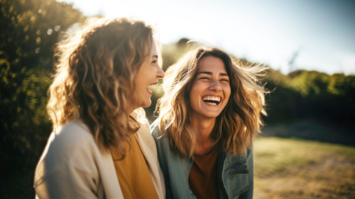 two tacoma women smiling 